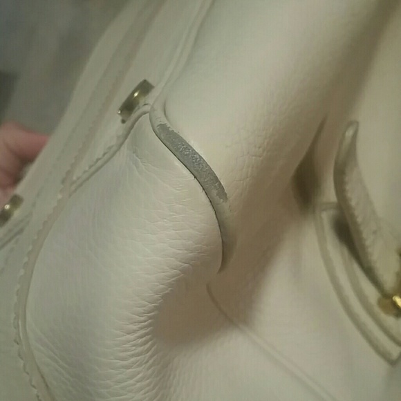 Gorgeous J.Crew cream leather purse gold hardware - Picture 8 of 8